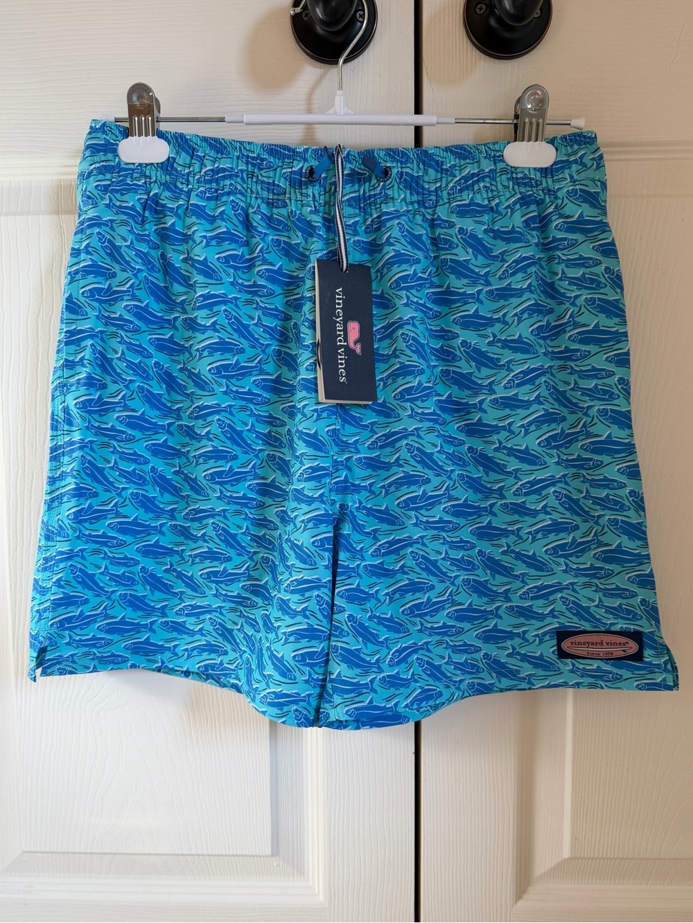 NWT Vineyard Vines Boys Chappy Trunks Bluff Turqs size XL (18)